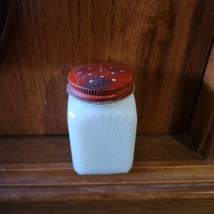 Vintage Milk Glass spice shaker